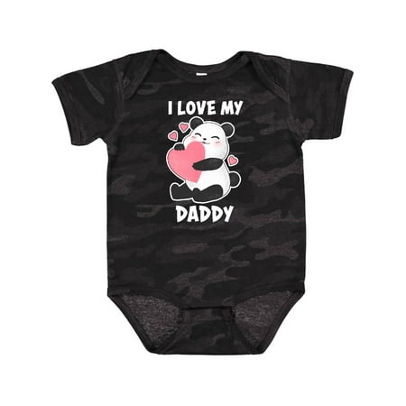 

Inktastic I Love My Daddy with Panda Illustration Gift Baby Boy or Baby Girl Bodysuit