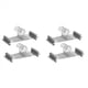 thumbnail image 1 of Perchas de Falda para Pantalones Resistentes 12 Pulgadas con Clips, Perchas de Metal para Pantalones Pantalones Vaqueros, Pantalones Cortos No Tejidos Negros, Paquete 20 Gris, 1 of 5