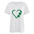 thumbnail image 2 of QIPOPIQ T-Shirts à Manches Courtes pour Femmes à Col Rond T-Shirts de la Saint-Patrick T-Shirt pour Dames T-Shirt Trèfle T-Shirt Vert T-Shirts de la Saint-Patrick T-Shirts Cœur T-Shirts de Fête T-Shirts Graphiques Aubaines, 2 of 4