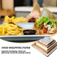 thumbnail image 6 of 50pcs Oil-Proof Baking Food Wrapper Wax Paper Burger French Fries Wrapping Oilpaper Kitchen Sandwich Bread Food Baking Tools Mat, 6 of 8