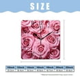 thumbnail image 2 of 12 Inch Wall Clock Battery Operated Square Clock Decorative for Office, Kitchen, Outdoor, Living Room，A Large Bouquet of Many Pink Roses Drawing, 2 of 4