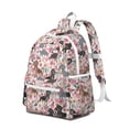 thumbnail image 2 of Dachshund and Flower Backpack for School,Cute School Bag,Schoolbag with Adjustable Shoulder Straps & Padded Back,13.4"x11"x4.7", 2 of 6