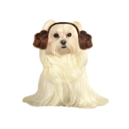 Star Wars Pet Dog Leia Buns Headwear Halloween Costume