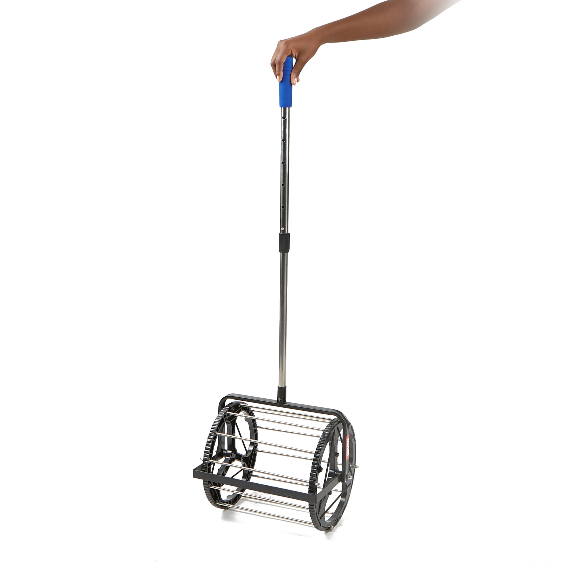 Mind Reader Hopper Collector Black Tennis Ball Stand//Roller Portable Durable Holder
