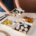 thumbnail image 3 of Bangcool Sushi Dish Ceramic Decorative Vintage Washable Snack Dish Kitchen Dumpling Plate, 3 of 10