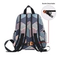 thumbnail image 5 of FORMRS School Backpack with Front Zippered Pocket 12" Student Travel Daypack, Dark Cubes, 5 of 6