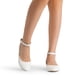 thumbnail image 5 of DREAM PAIRS Zapatos Flats de Mujer con Cuña y Correa al Tobillo en Blanco, 5 of 6