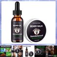 thumbnail image 1 of Beard Care Kit With Oil And Cream Travel Size Unscented Moisturizing Grooming Set For Men, 1 of 7