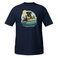 thumbnail image 2 of Pug in a Float Beach Lovers Novelty Family Apparel T-Shirt (Navy, M), 2 of 2