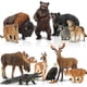 thumbnail image 1 of Toymany 12PCS North American Forest Animal Figurines, Realistic Jungle Animal Set Includes Raccoon,Lynx,Wolf,Bear,Eagle, Educational Toy Cake Toppers Christmas Birthday Gift for Kids Toddlers, 1 of 5
