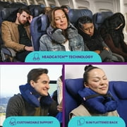 Cabeau AirTNE Inflatable Travel Neck Pillow, Lightweight, One Size, Midnight Black