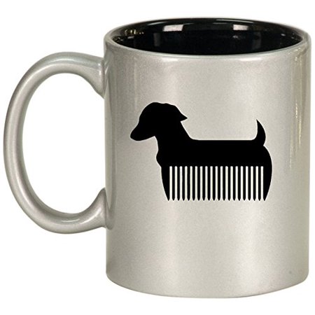 

Ceramic Coffee Tea Mug Cup Pet Dog Grooming Cat Groomer Salon (Silver)