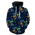 thumbnail image 1 of Sudadera con capucha y cremallera para hombre, estilo urbano, estilo Harajuku, unisex, informal, con estampado 3D, estilo hip hop, 1 of 6