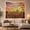 Golden Skyline, variant on European City Skyline in Golden Sunset with Cathedral Dome Romantic Vintage for Home Lovers Cityscape Wall Art Housewarming Gift Tapestry Wall Hanging for Bedroom and Living Room