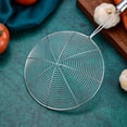 thumbnail image 3 of Colador de araña de acero inoxidable/espumadera/cucharón para cocinar y freír, utensilios de cocina colador de alambre colador de pasta cuchara (6 pulgadas), 3 of 5