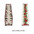 thumbnail image 1 of Christmas Festivals Anti-stain Table Runner Polyester Mat Tablecloth Hotel Dining Holiday Party Cover Decoration type1 13*70in/33x178cm, 1 of 9