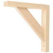 Solid Wood Tripod Stand Triangle Shelf Bracket Wooden Wall Mounted Shelves Shaped Holders