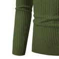 thumbnail image 5 of JTieacloth Pullover Casual Sweater Mens Autumn And Winter Sweater Still Turtleneck Solid Color Sweater(Green), 5 of 5