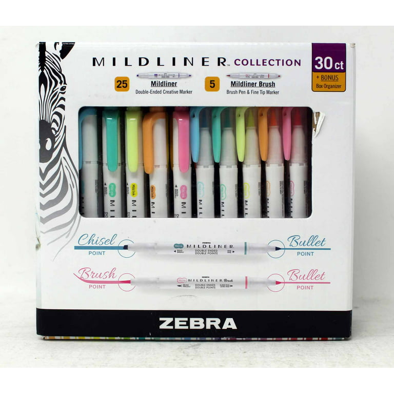 25 Zebra Mildliner Highlighters and Creative Markers