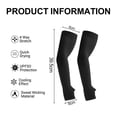thumbnail image 3 of 1 pairs Cover refers to summer sunscreen sleeves, outdoor riding ice silk, breathable, anti-ultraviolet ice sleeves, enlarged - black, 3 of 5