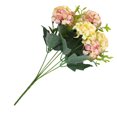 thumbnail image 2 of Billuyoard Flor de té de Hortensia, rosas, girasoles, ramo de flores artificiales para el hogar, Hotel, boda, fiesta, tela de seda, decoración Flores artificiales champán Billuyoard HA6641-01B, 2 of 6