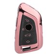 thumbnail image 1 of Funda protectora para mando a distancia de fibra de carbono de TPU, funda protectora para mando a distancia de coche, compatible con X1 X5 X6, oro rosa, 1 of 8
