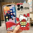 thumbnail image 1 of Clear Phone Case For iPhone Apple 14 12 13 Mini 11 Pro SE 8 7 6 6S Plus X XR XS Max SE Case Funda Shell Cartoon Hello Kitty Cat Fashion, 1 of 7