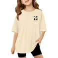 thumbnail image 5 of Girl Shirts Clothes for Teen Girls Children Graphic T Shirt Casual Loose Fit Short Sleeve Tee With Print Comfortable Blend Top For Kids Toddler And Youth, 5 of 8