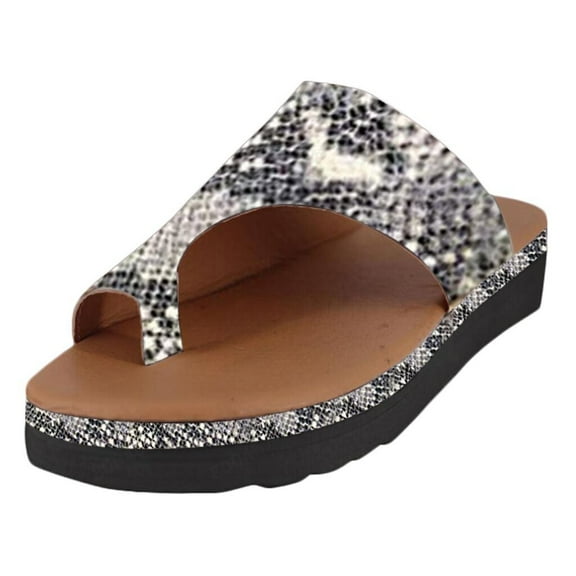VerPetridure Womens Wedge Sandals Women Thick Bottomed Shoes Wedge Heel Sandals Clip Toe Summer Beach Shoes