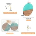 thumbnail image 2 of DIY Dangle Earring Making Kits Including Resin & Turquoise Walnut Wood Pendants Brass Earring Hooks & Jump Rings Pale Turquoise 48pcs/box, 2 of 5