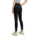 thumbnail image 4 of ValueVibe Leggings for Women High Waisted Yoga Leggings Stretch Tummy Control Workout Ankle Pants, Black S, 4 of 5