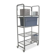 Buddy Mobile Shelving, Silver