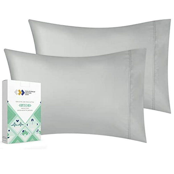 California Design Den 600 Thread Count Pillowcase Set of 2, 100 Extra