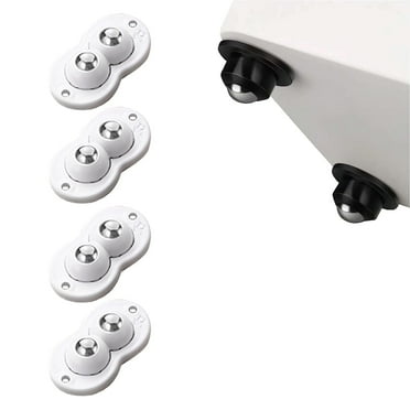4/12pcs Self-Adhesive Caster Wheels Mini Swivel Wheels Stainless Steel Paste Universal Wheel 360