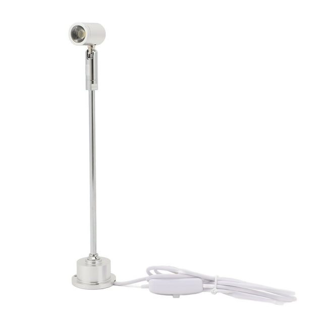 Aluminum Standing Jewelry Spotlight, Adjustable LED Light, Portable Cabinet Spotlight with 1W Soft Lighting for Home