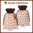 thumbnail image 2 of Rocae Beautiful Fox1 Print Christmas Drawstring Linen Gift Bag with Drawstrings Treat Bag Goody Present Bags for Christmas Party Favor, 2 of 8