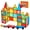136 PCS, variant on Magnetic Tiles Building Blocks 6 PCS Large STEM Toy