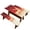 Reindeer Print, variant on Yuyamidu Maple Leaf Picnic Table Cover with Bench Covers Non Slip Outdoor Tablecloth with Elastic Edge Washable Camper Fitted Table Cover Fall Decor