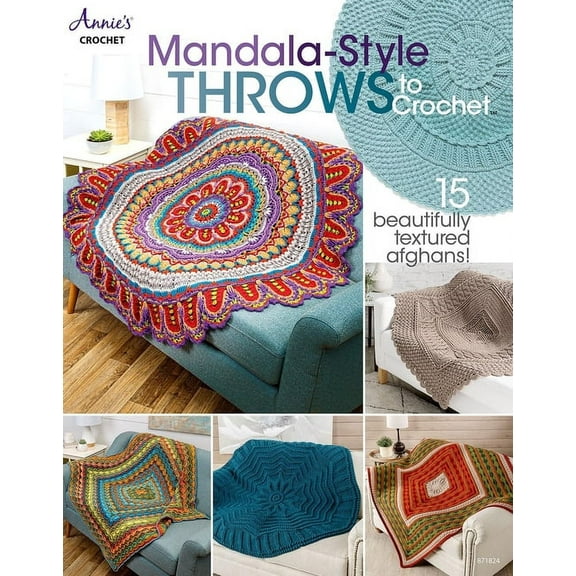 Mandala-Style Throws to Crochet, (Paperback)