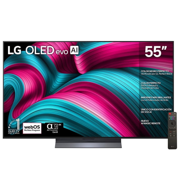 TV LG 55 Pulgadas OLED evo AI C5 4K Smart TV webOS 2025