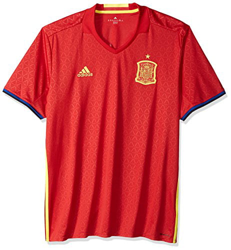 yellow and red soccer jersey