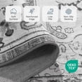thumbnail image 5 of Reepow 8x10 Washable Vintage Boho Soft Non-Slip Low Pile Area Rug for Living Room Office Dining Room,Floral Grey, 5 of 9