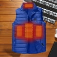thumbnail image 3 of Heated Vests for Kids Girls Boys with 4 Heating Zones Intelligent Constant Temperature Sleeveless Jacket for Hiking Skiing New Jackets for Girls Winter Light Blue 14 Years, 3 of 9