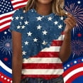 thumbnail image 2 of NSLGXD Women Patriotic Shirts American Flag 4th of July Graphic Tees Casual Short Sleeve Tee Top Usa 250th Anniversary Shirt S-2XL, 2 of 6