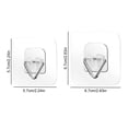 thumbnail image 3 of Invisible Plate Hangers for Wall Display,Heavy Duty Adhesive Plate Holders,Picture Hanging Hooks for Hanging Decorative Plates, Art Wall Decor,Vertical Hanging Wall Plate Hangers,1Pc(Clear,2.2x2.2"), 3 of 8