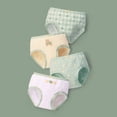 thumbnail image 2 of CAUYDY 6 12 18 Monthes Infant Girls Cotton Briefs 2T 3T 4T Toddler Girls Panties Baby Underwear 5T 6T 7T Kids 4-Pack Cute Floral Print Underpants (Sizes 2-3 Years,L04-Light Green), 2 of 5