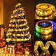 thumbnail image 2 of Guirnalda de luces de hadas con cinta navideña de 1/2/3/5/10 m para Año Nuevo, adorno para árbol de Navidad, decoración del hogar, 2 of 5
