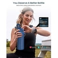 thumbnail image 6 of WaterH Smart Water Bottle Reminder to Drink, 24oz Bpa-Free Stainless Steel Vacuum Insulated, Wide Mouth Tracker with App, for Gift-Blue, 6 of 6