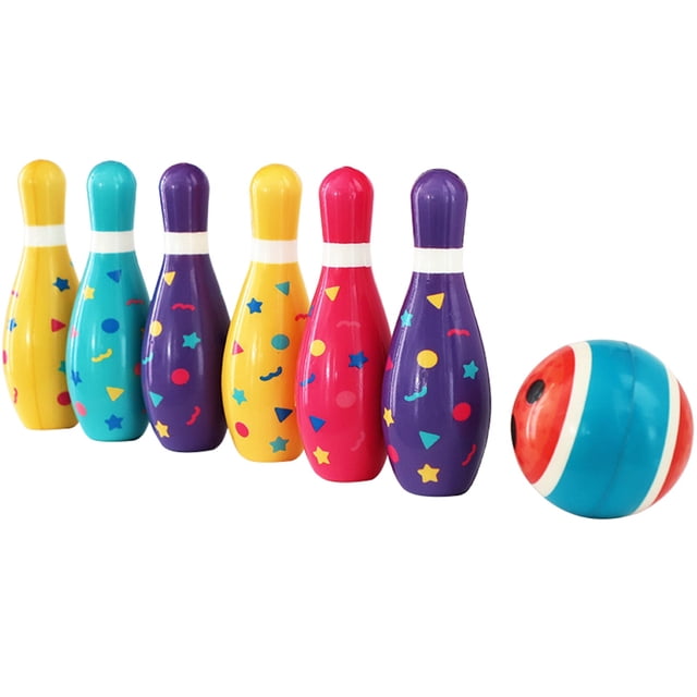 8PCS Bowling Play Set Funny Interactive Bowling Ball Toy Bowling Pin for Kids