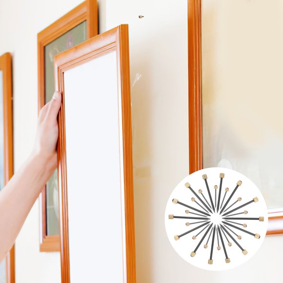 LOLIPPYY 50Pcs Plastic Picture Frame Nails for Hanging Pictures Hardware Accessories and Diy Users